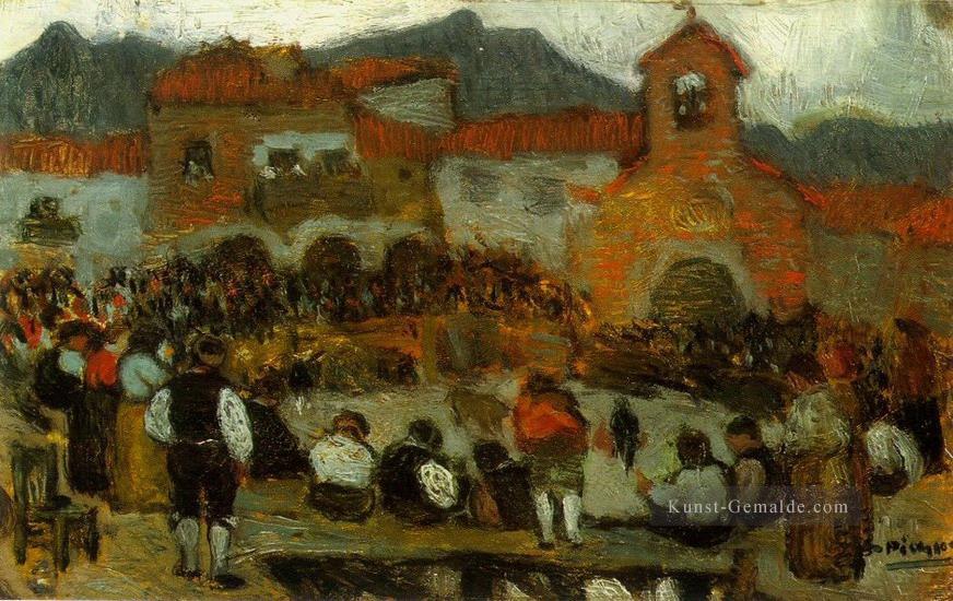 Kurse de taureaux 3 1901 Kubisten Ölgemälde